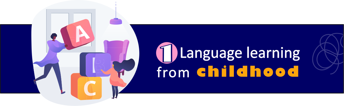 یادگیری زبان از کودکی